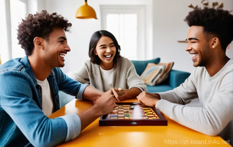 보드게임 품질 비교 - **Prompt:** A close-up, top-down shot of a beautifully crafted board game setup on a polished wooden...