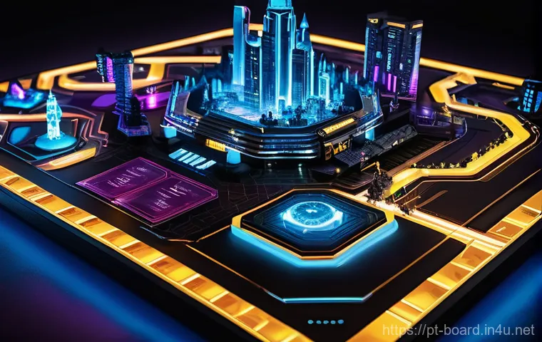 보드게임 품질 비교 - **Prompt:** A vibrant and joyful scene of four diverse friends, aged 20s-30s, gathered around a tabl...