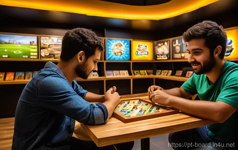 보드게임과 팬덤 문화 - Bustling Board Game Convention in Brazil**
"A dynamic, wide-angle image capturing the energetic atm... 보드게임과 팬덤 문화 - Bustling Board Game Convention in Brazil**
"A dynamic, wide-angle image capturing the energetic atm...